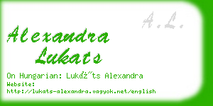 alexandra lukats business card